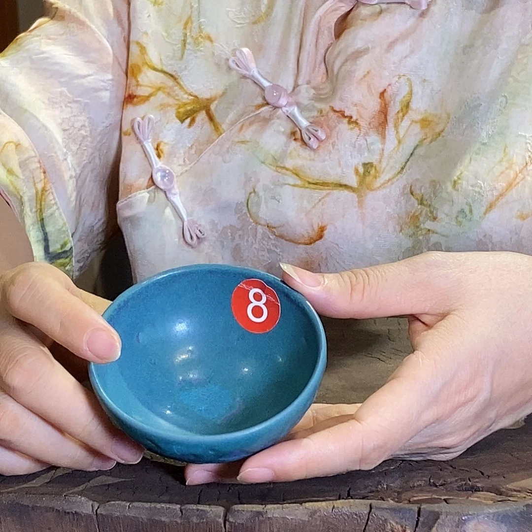 未名款铜釉陶杯微瑕