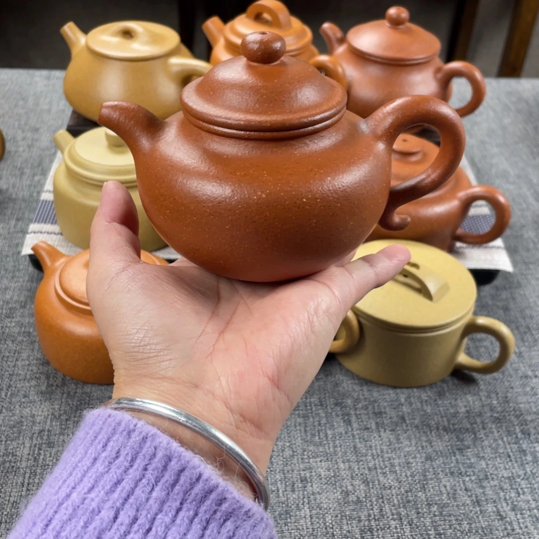 茶壶紫砂红降坡连子全手30目260