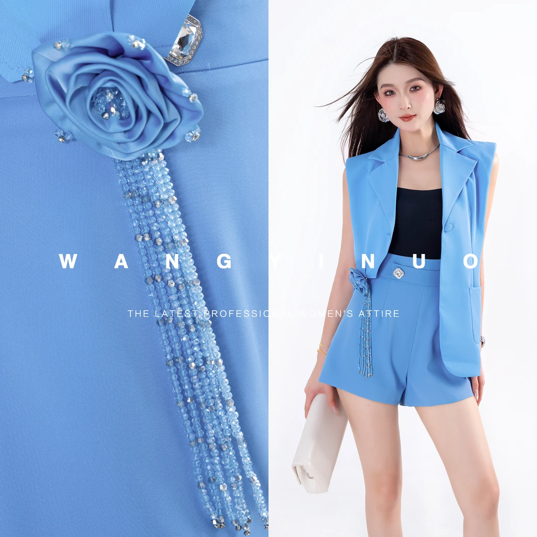 MD定制·依诺【繁花牡丹】2025夏款显瘦百搭茶歇风复古时尚气质马甲