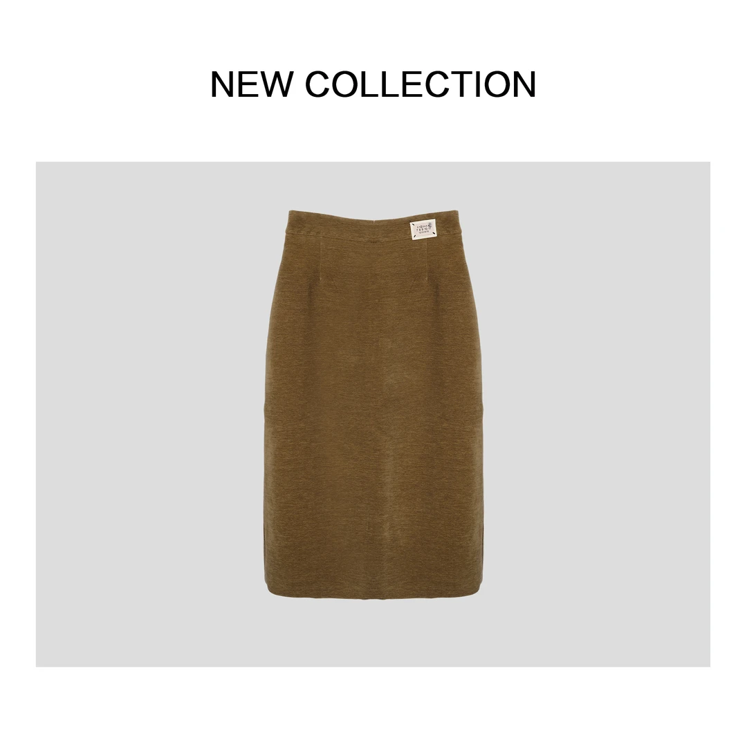 【艺菲专属】E1F58006 女士显瘦气质中长款百搭半身裙