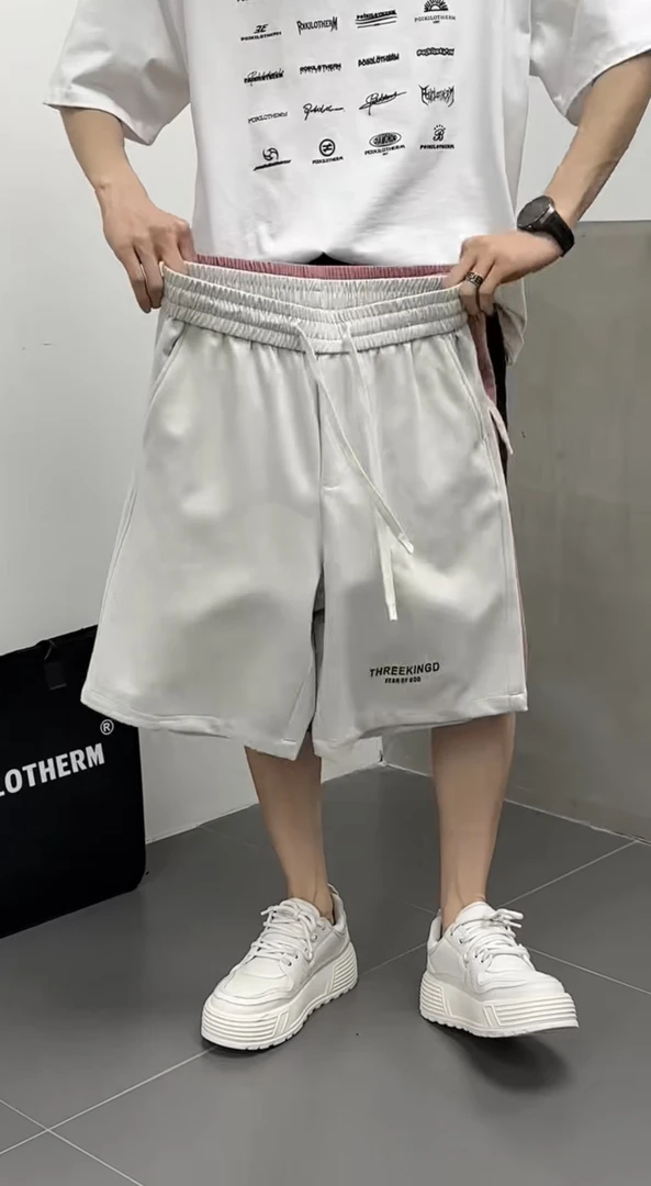 夏季短裤潮流百搭透气宽松休闲中性情侣运动五分裤舒适中裤