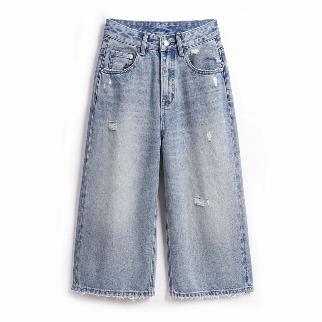 深圳南油秋冬季新款高腰显瘦百搭七分裤