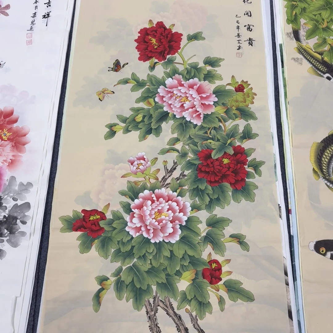 国画140×70工笔手绘画画画