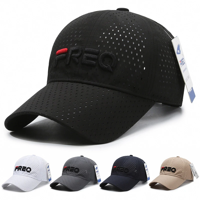 新款FREQ刺绣字母棒球帽男女同款户外休闲防晒遮阳时尚百搭出游透