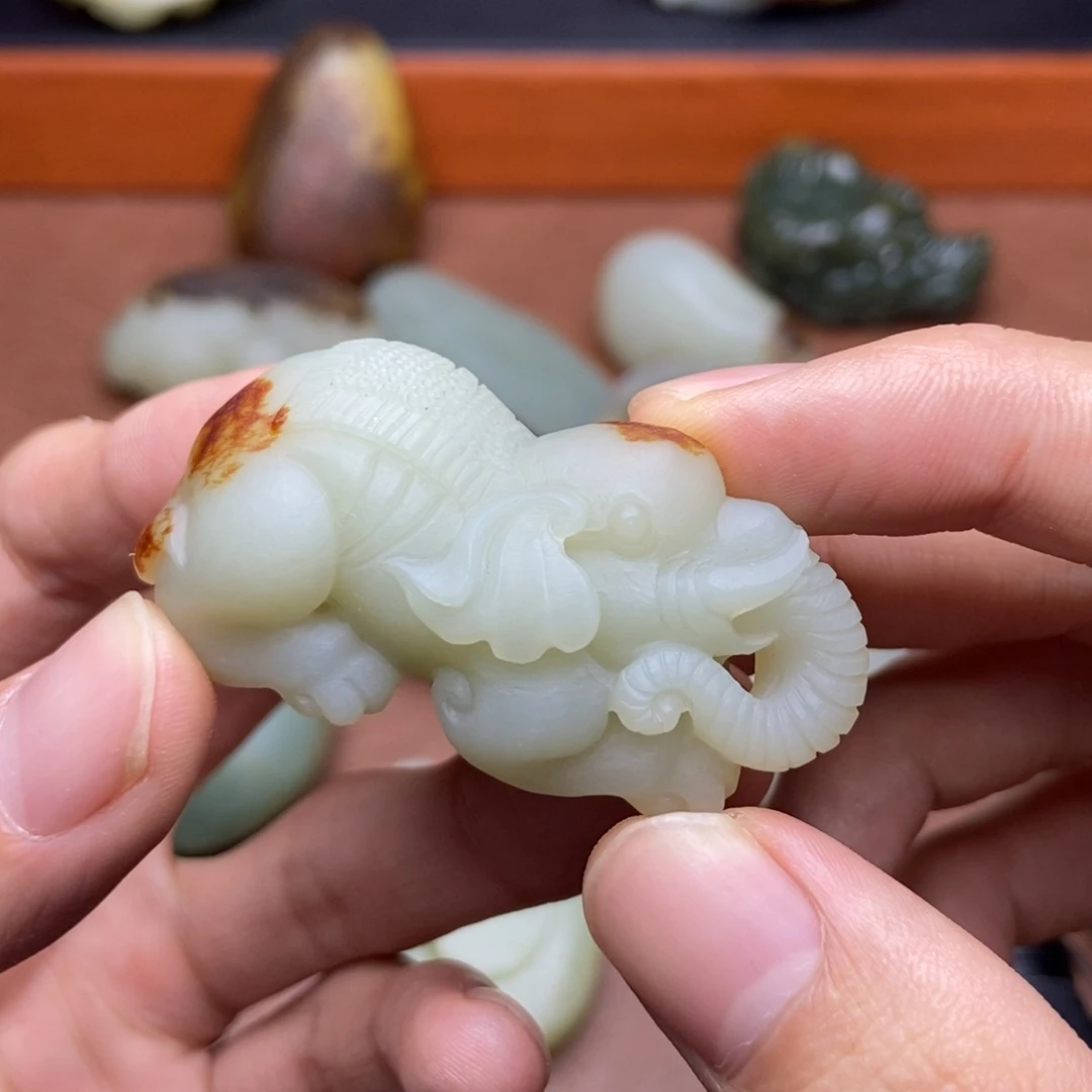 和田玉未镶嵌挂件