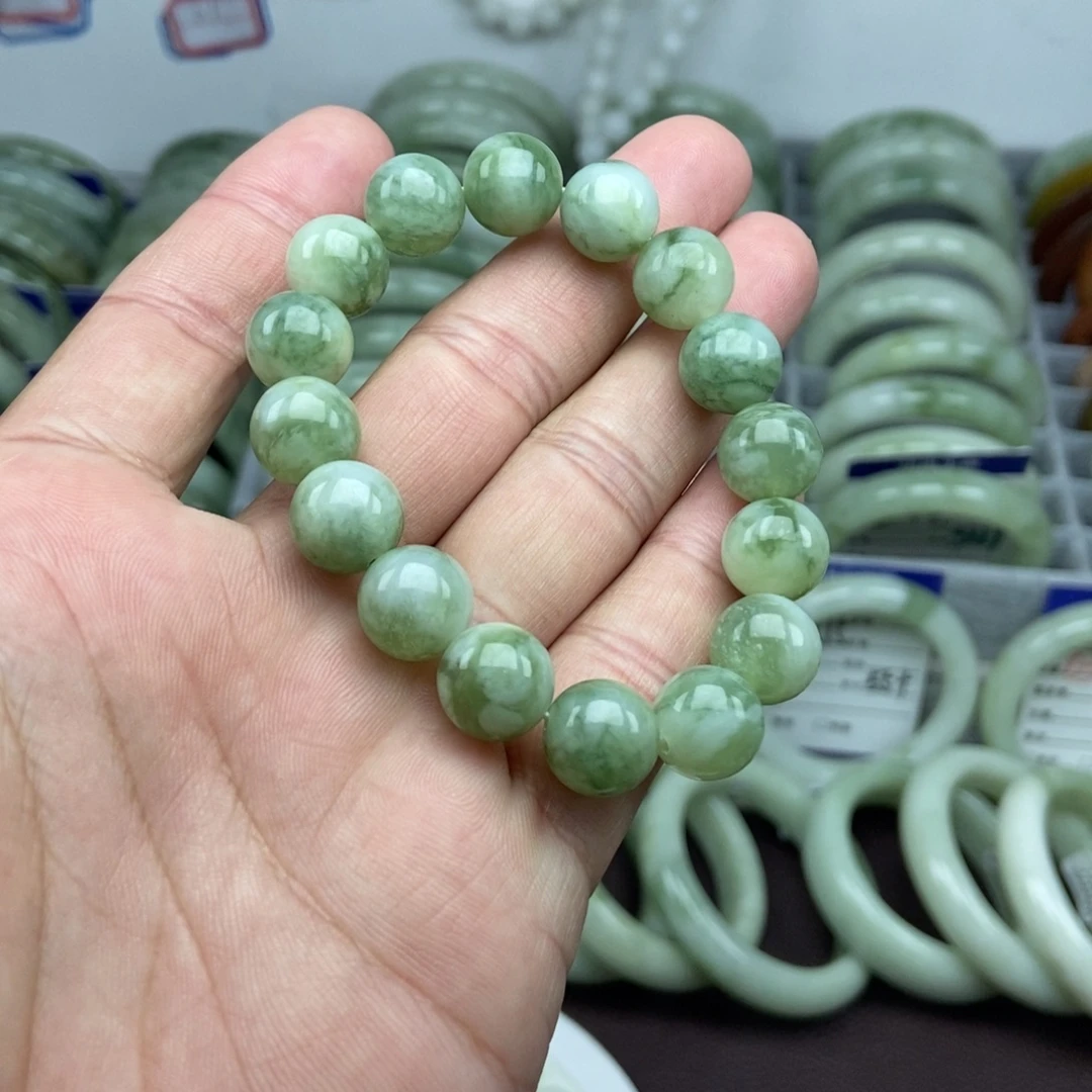 蛇纹石玉未镶嵌手链