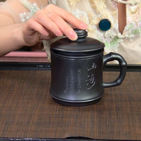 茶杯紫砂高货放漏
