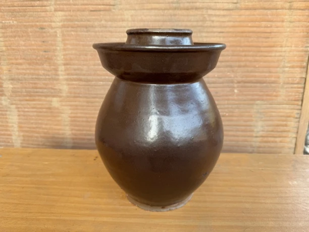 纯手工土陶-老式泡菜坛/酸菜坛/榨菜腌菜坛/传统老坛(带盖)