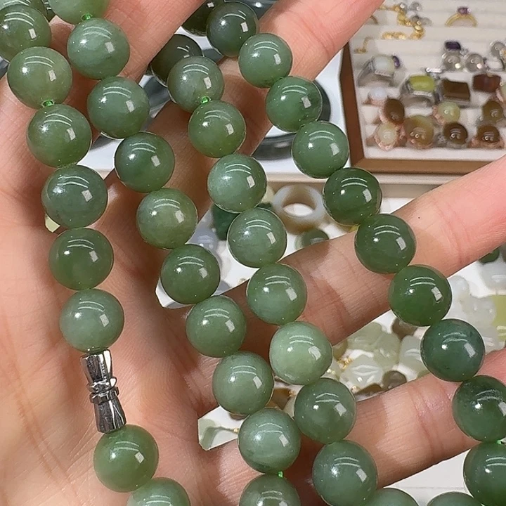和田玉（碧玉）未镶嵌颈饰10mm