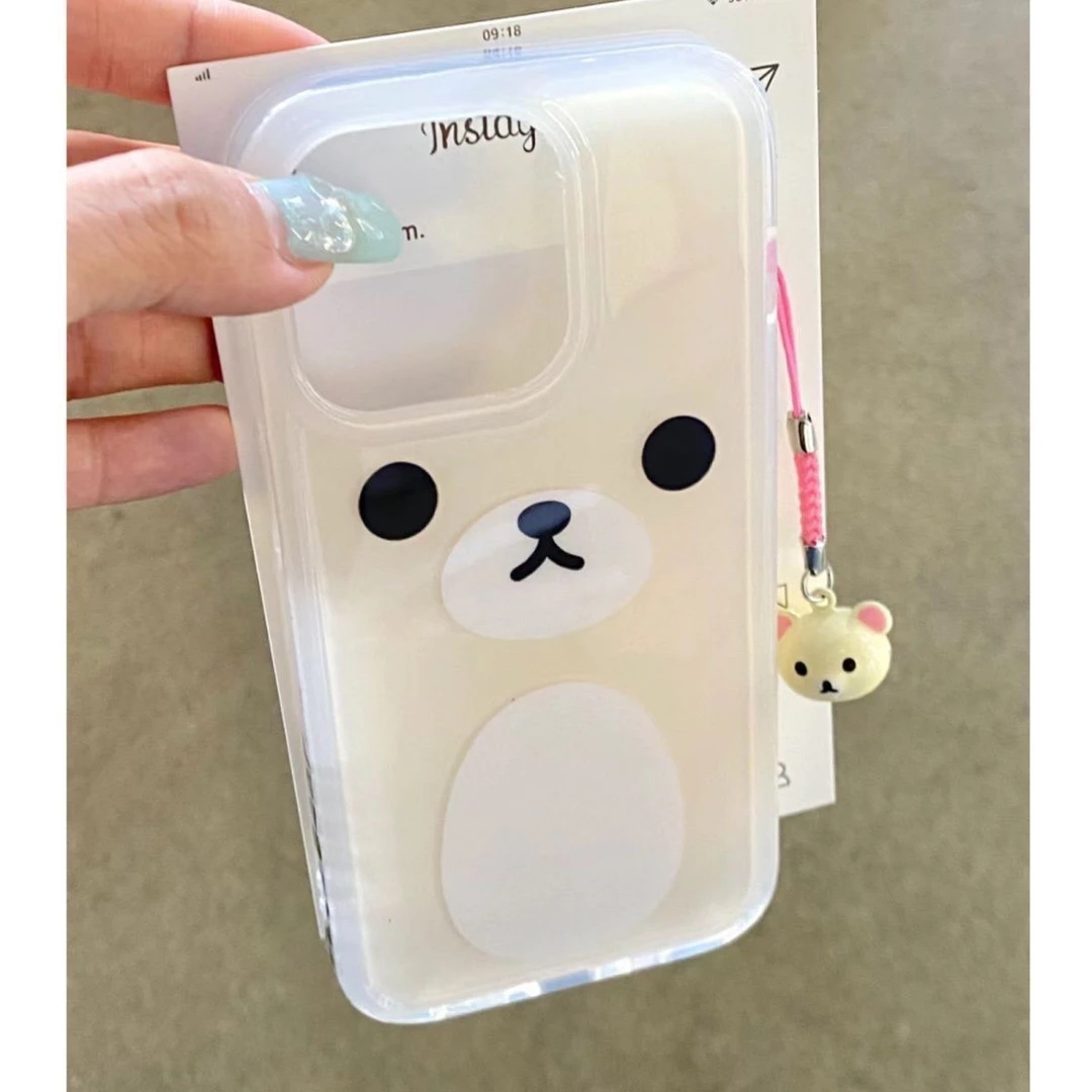 轻松熊表情适用苹果华为vivo小米oppo女iphone15/16/14手机壳