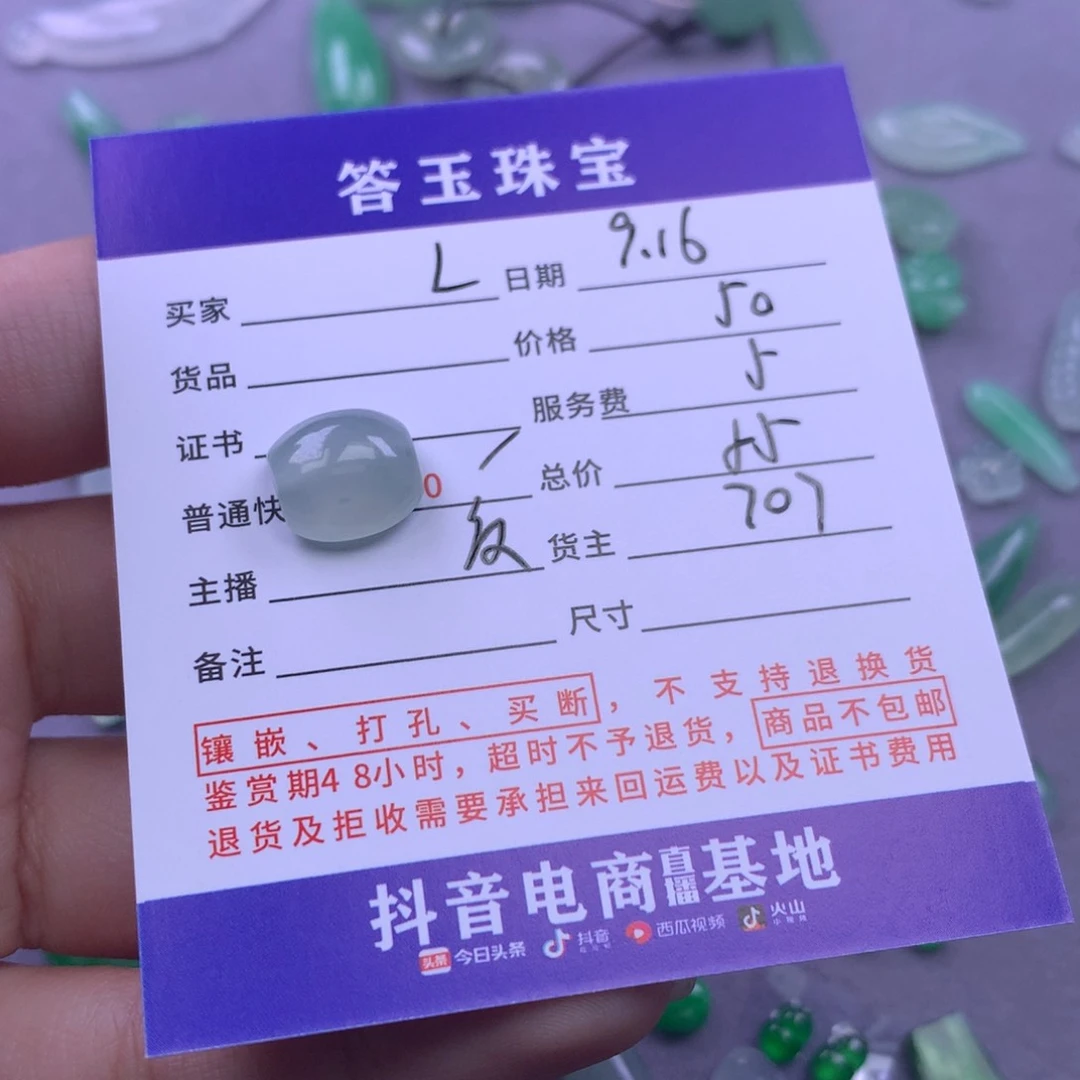 颈饰未镶嵌翡翠L****?