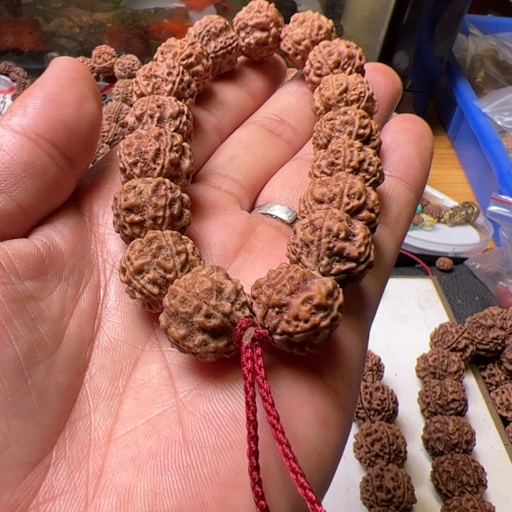 平***福手串金刚菩提17➕蜂窝梅花双龙