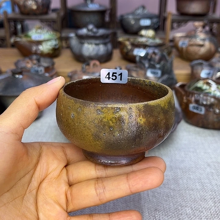 裸柴烧陶瓷手工茶器