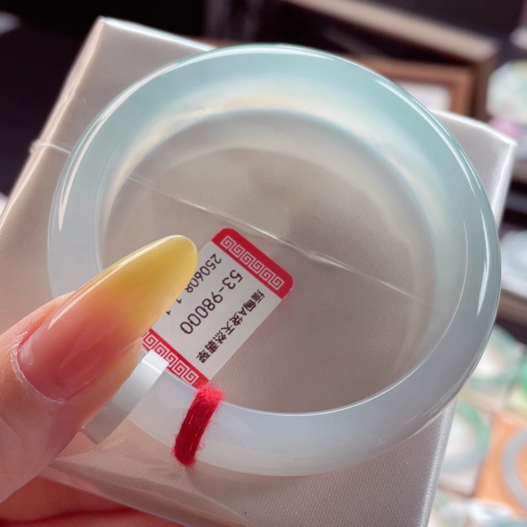 翡翠手镯未镶嵌5354圈9929