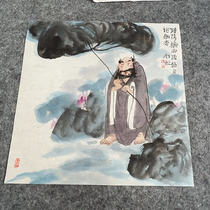 国画彭航  手绘原创