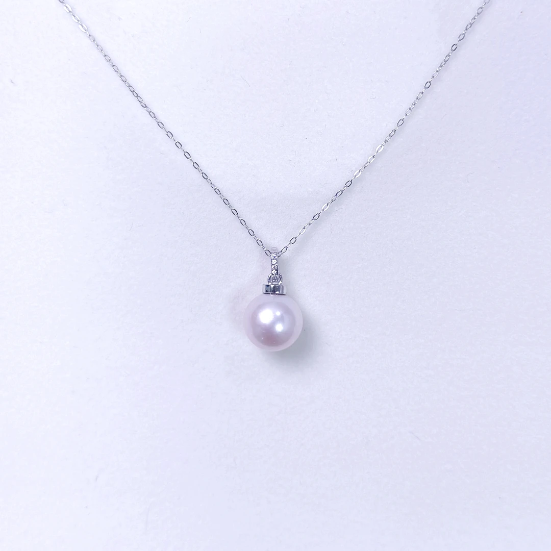 【冰哥推荐】天然珍珠吊坠S925银万能扣吊坠12-13mm  (CY 517)