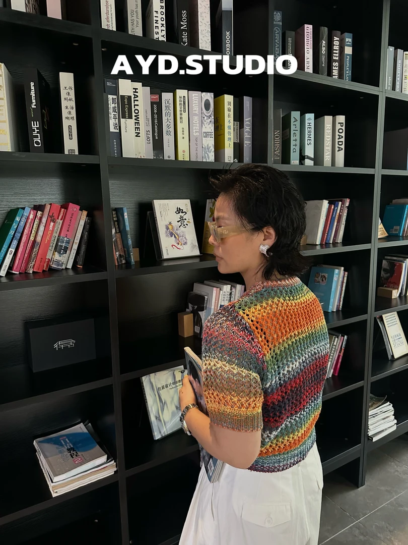 （打折出售不退不换）AYD.STUDIO针织拼色背心