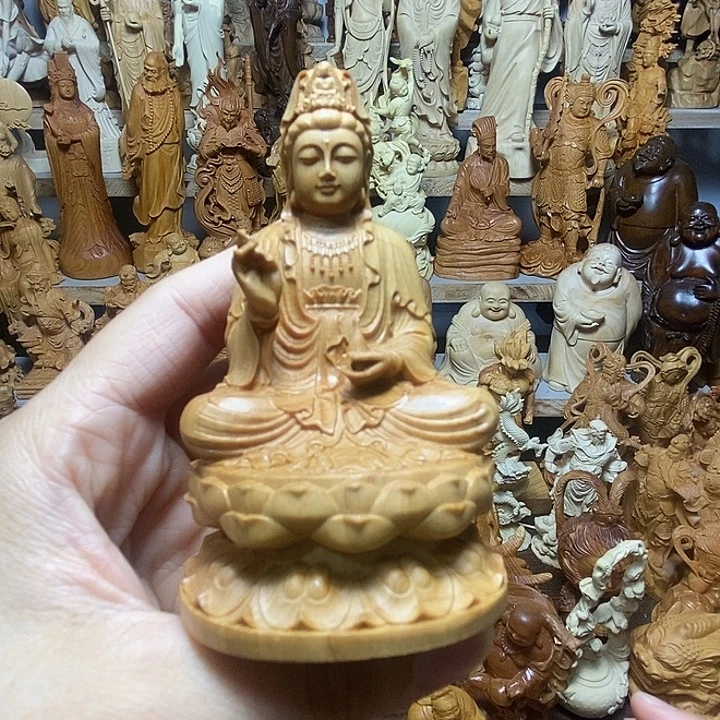 柏木（崖柏）净瓶观音