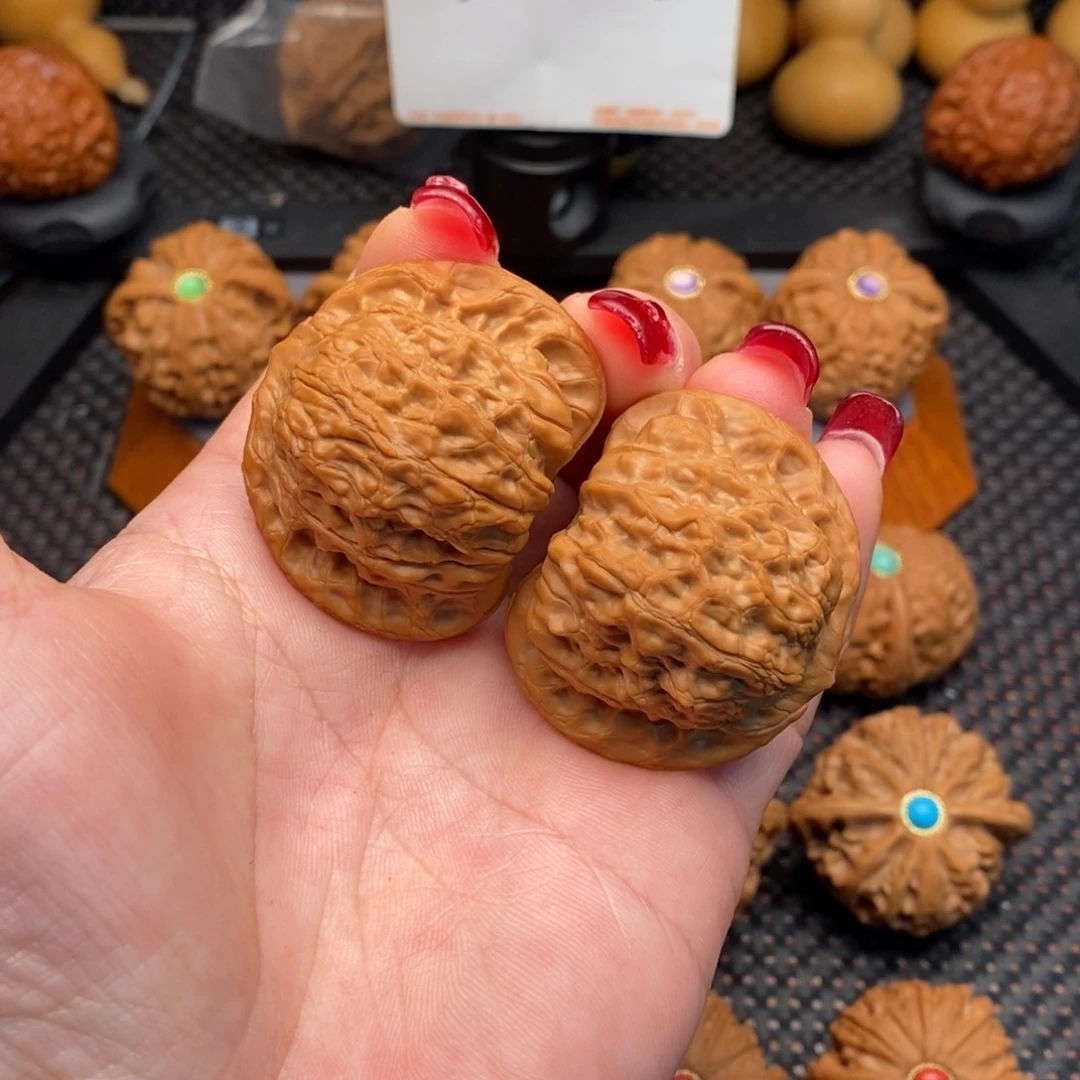 文玩核桃把件公子帽44尺全品
