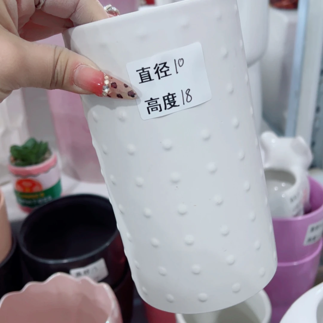 有孔，陶瓷花盆满10米包邮发货