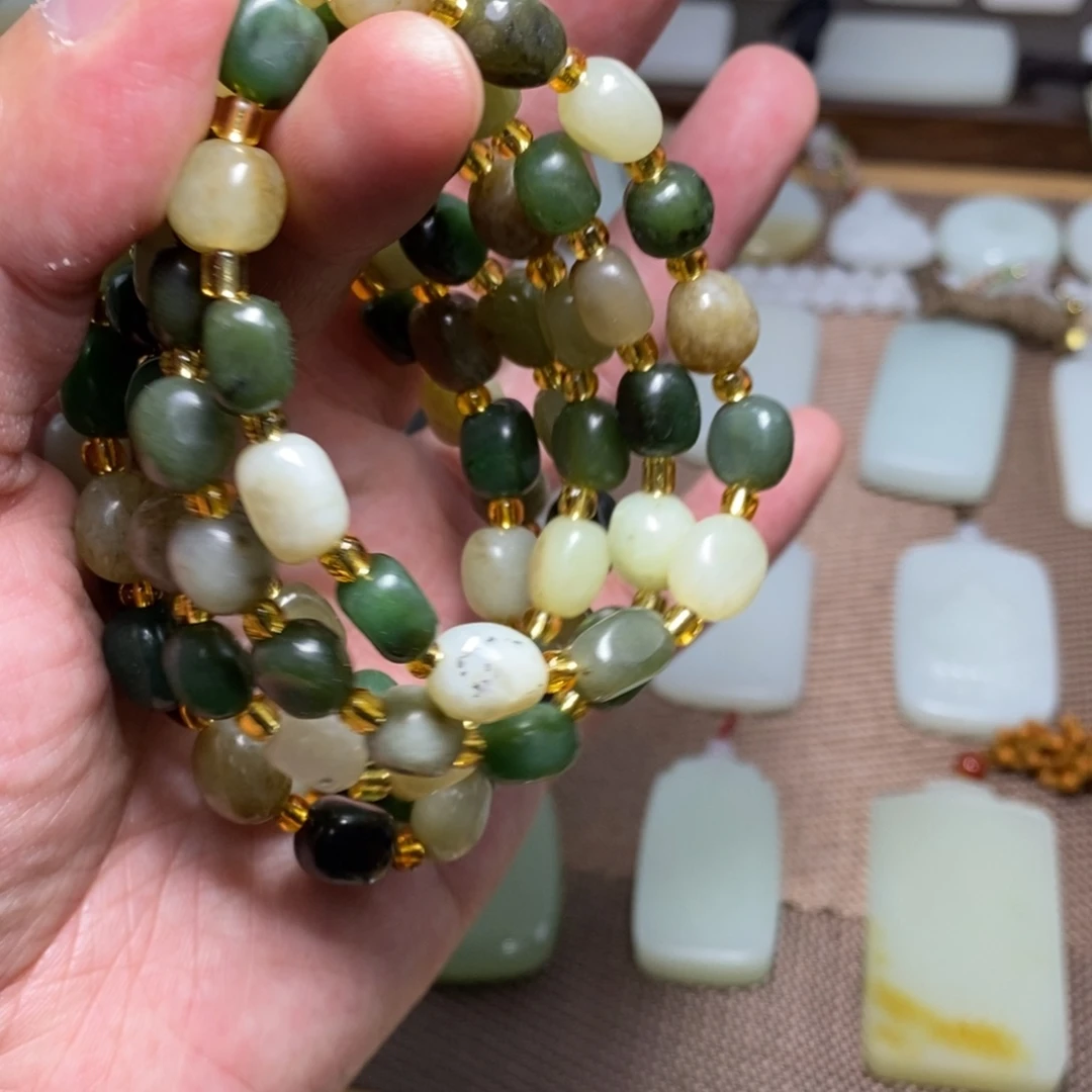 和田玉手链未镶嵌