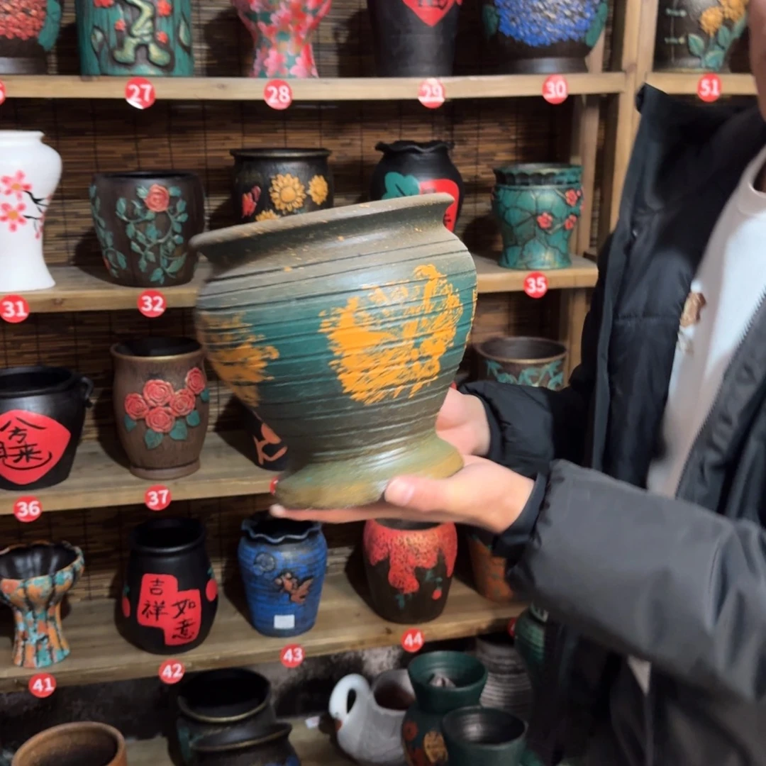 带孔高端浮雕花盆炸炸炸