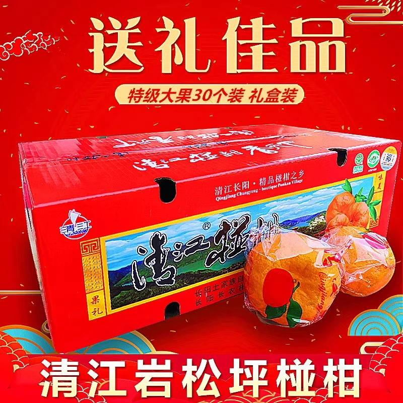 椪柑长阳清江碰柑正宗岩松坪产区新鲜水果耙耙柑纯甜毛毛家的橙子