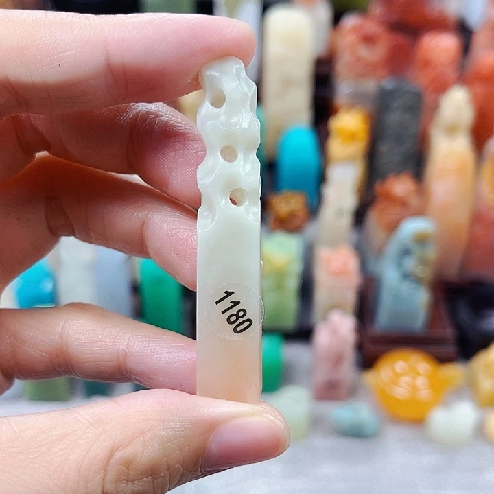寿山石印石南*ぇ1180包邮包刻