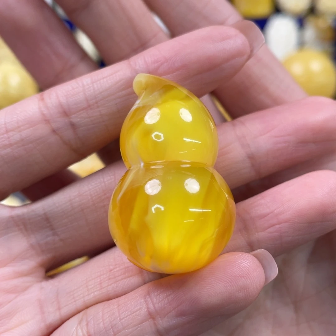 未镶嵌蜜蜡裸石琥珀蜜蜡葫芦吊坠