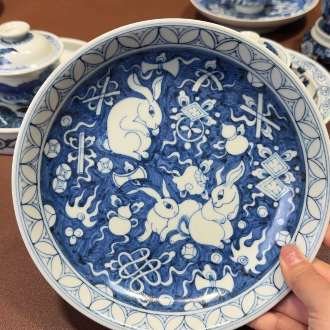 手工手绘茶具壶承