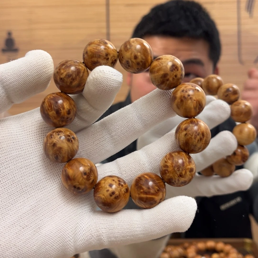 柏木（崖柏）手串/手链20陈化瘤花火焰闪电药香