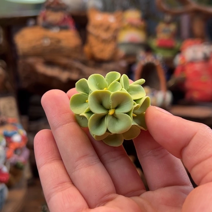 陶摆件小镇青花每日有新品