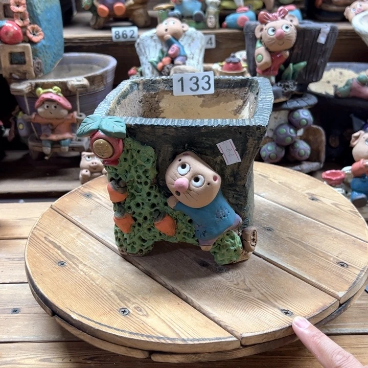 嘻哈多肉花盆百搭