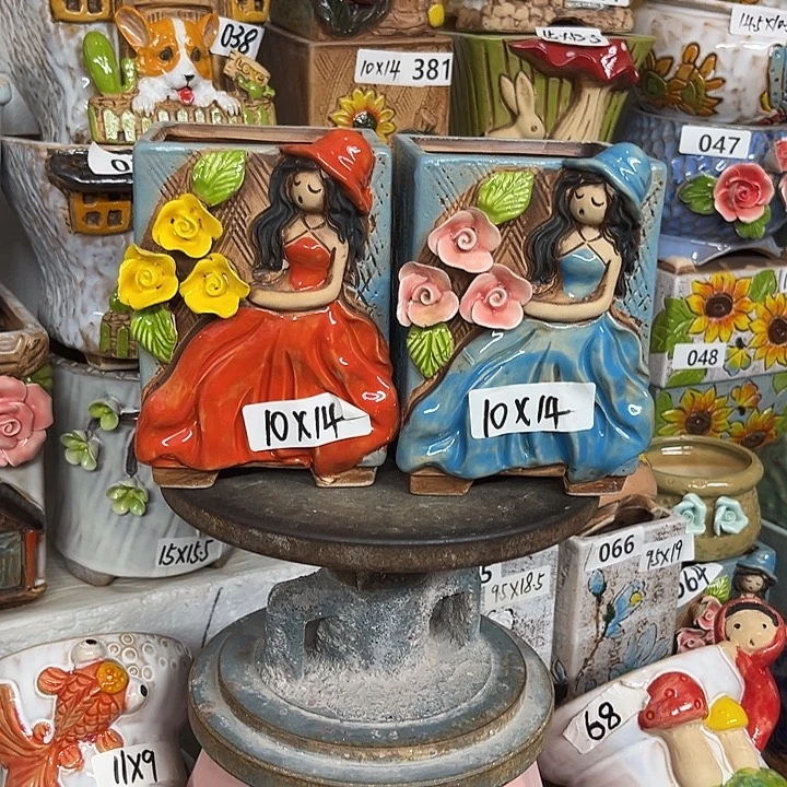 粗陶材质多肉花盆