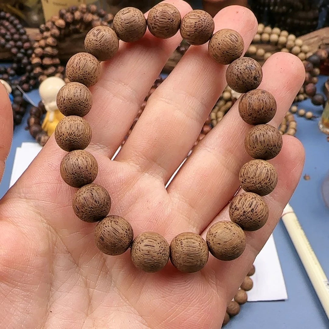 降真香手串/手链1.0回黄绿棋楠单圈