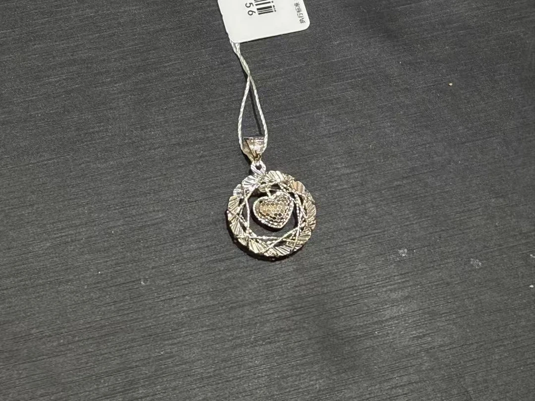 【金展珠宝】铂金 圆圈爱心吊坠