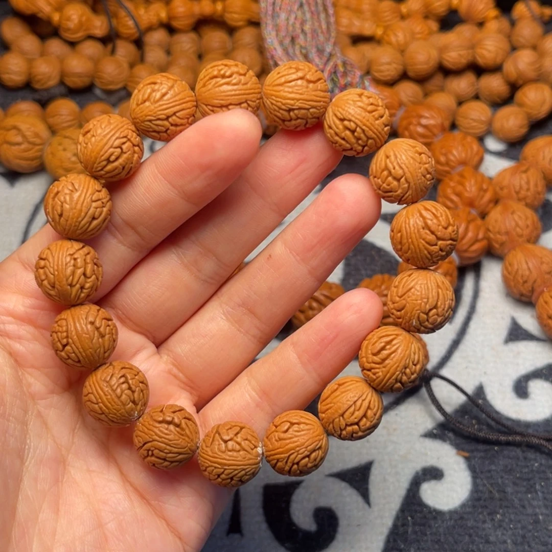 桃核手串龙纹桃核