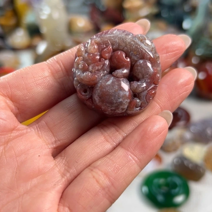 玛瑙/玉髓吊坠(不含链)未镶嵌