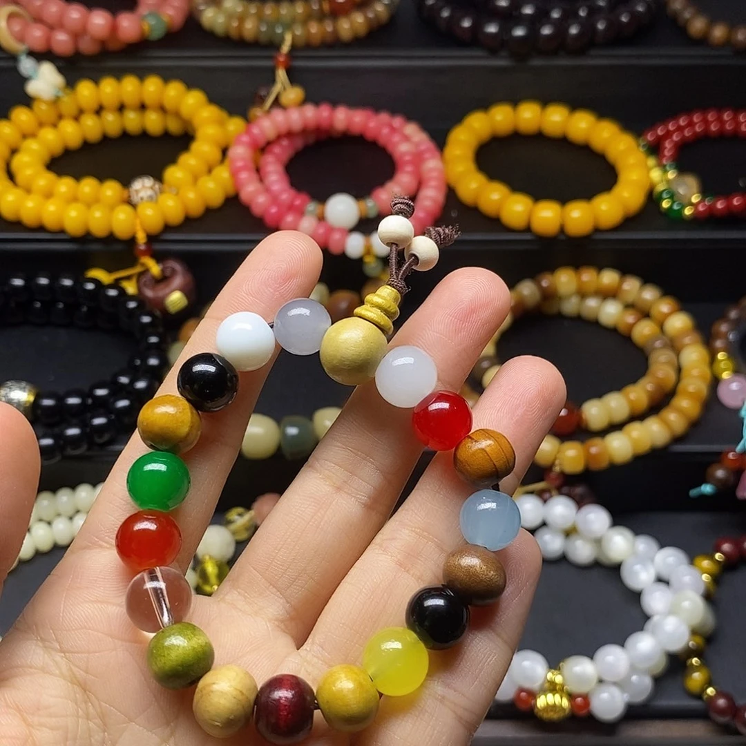 吊坠菩提根/象牙果十八籽