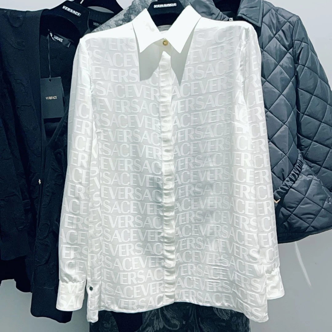全新未使用 VERSACE/范思哲 女士字母老花长袖衬衫