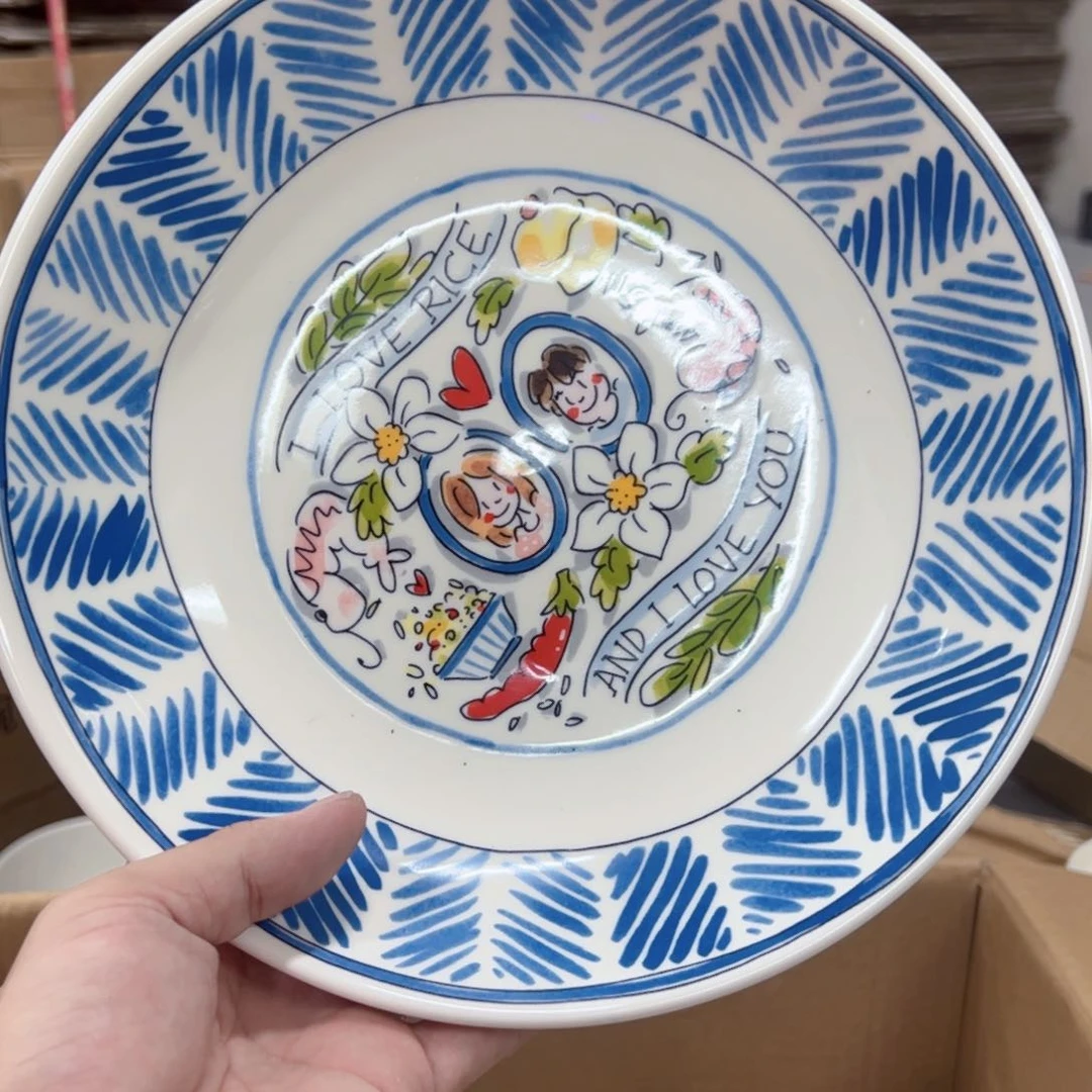 老姊妹家瓷器好漂亮亚洲圆盘