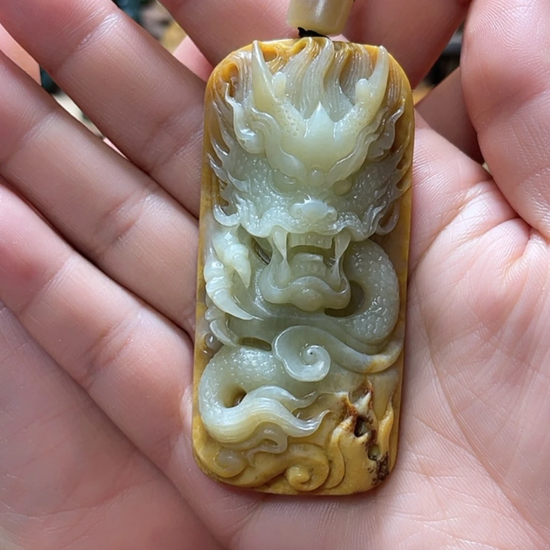 【闪购商品】岫岩河磨玉（透闪石质玉）挂件未镶嵌居*居