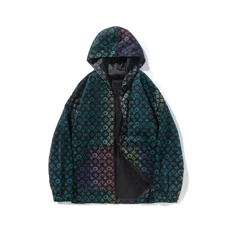 连衣裙休闲情侣连帽宽松迷彩秋冬潮服满印休闲情侣连帽宽松迷彩