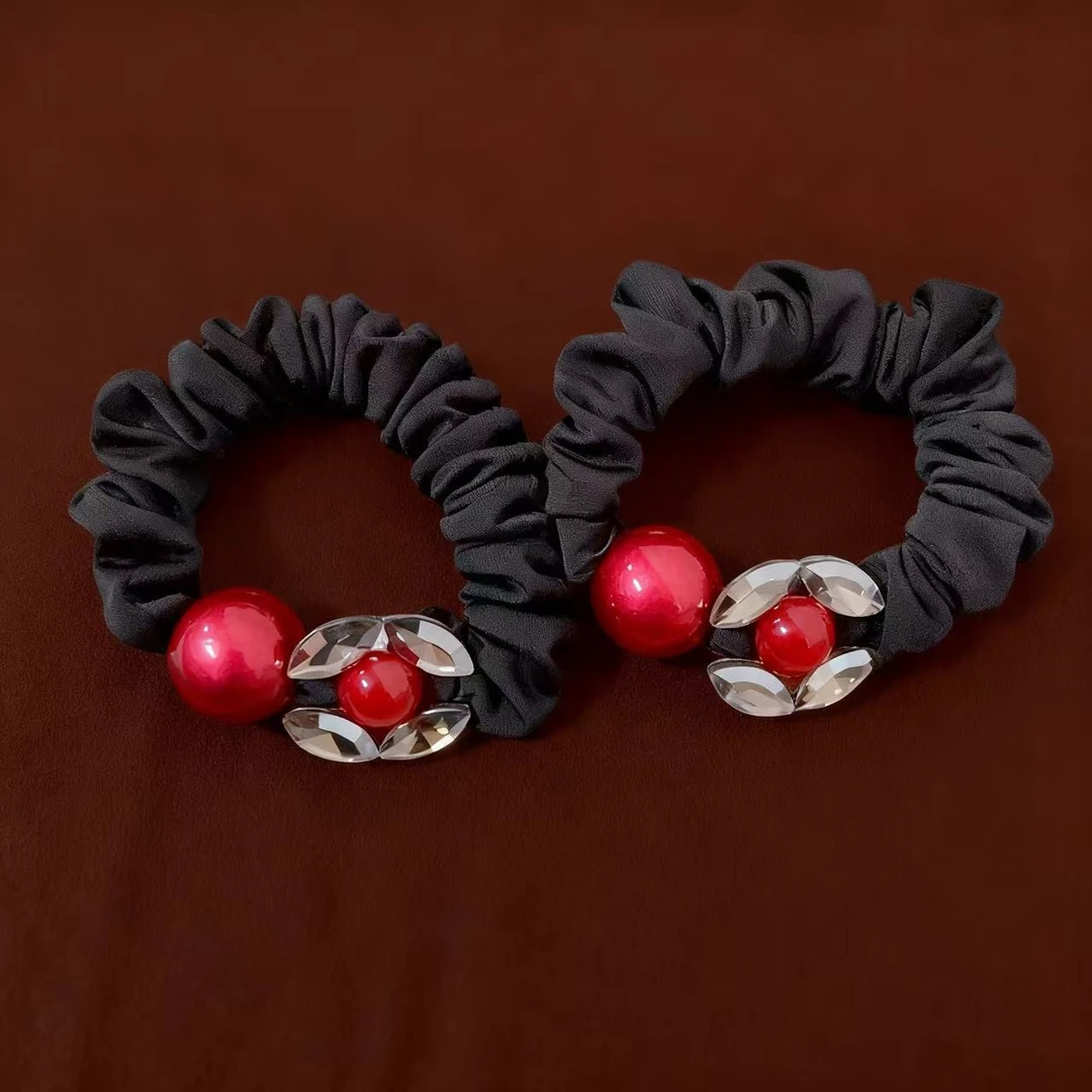 质感红发绳扎头发简约头绳皮筋3042+3042