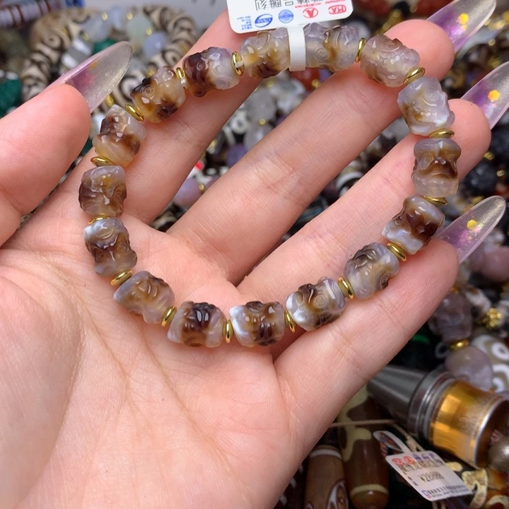 玛瑙/玉髓未镶嵌发一条