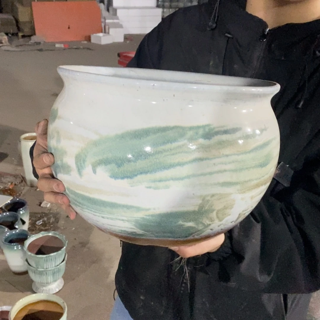 紫砂花盆瑕疵32/24ch h h v