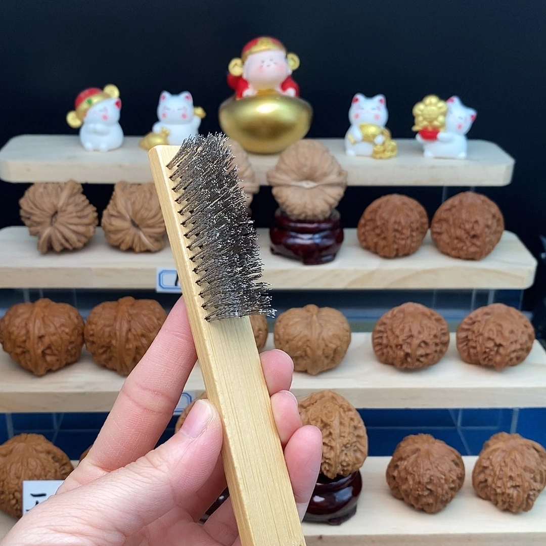 文玩核桃把件钢丝刷