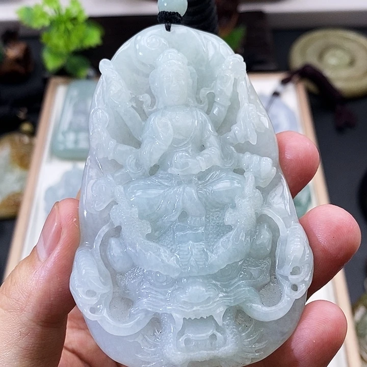 颈饰未镶嵌翡翠缅甸天然翡翠A货