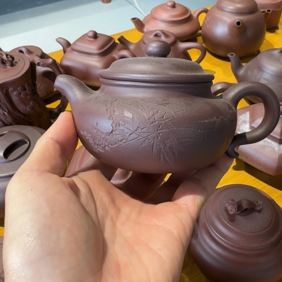 拾***叁紫砂茶壶原矿原石的制作方法