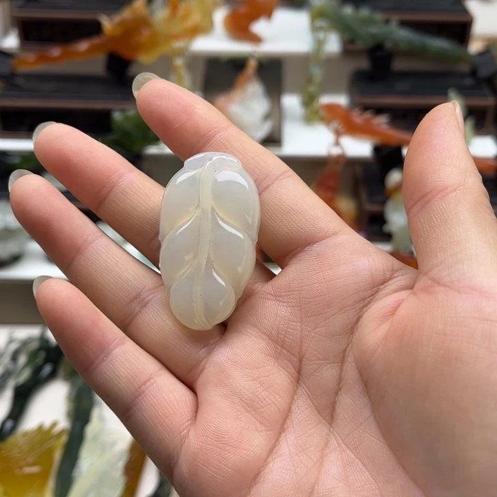 蛇纹石玉未镶嵌岫玉发簪